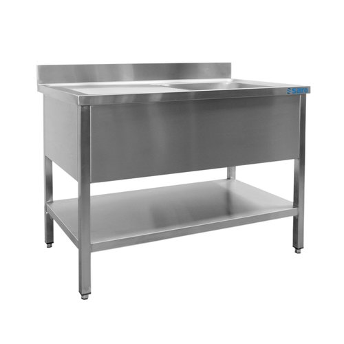  Saro Sink | Stainless steel | Sink right | 120x60x85 cm 