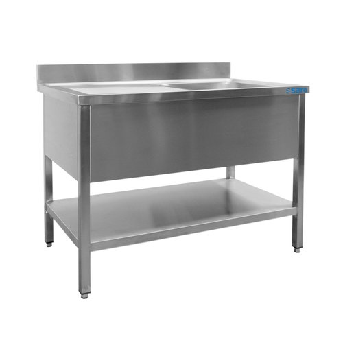  Saro Sink table | stainless steel | Sink right | 120x60x85 cm 
