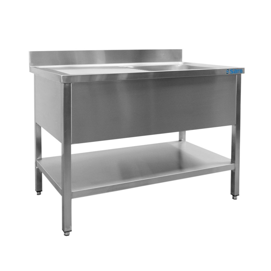 Sink table | stainless steel | Sink right | 120x60x85 cm