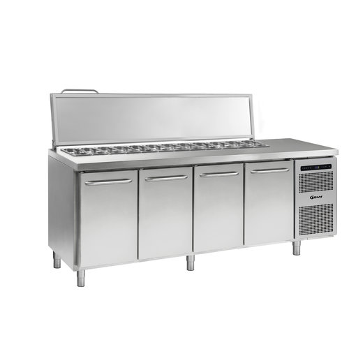  Gram Hoshizaki Refrigerated workbench | 668 liters | 4 doors | stainless steel 