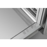 Établi de refroidissement | 668 litres | 4 portes | acier inoxydable