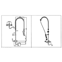 Flush tap Wall model with mixer tap