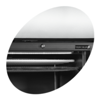 Display freezer | Black | 270L | 59.5x64x(h)198 cm