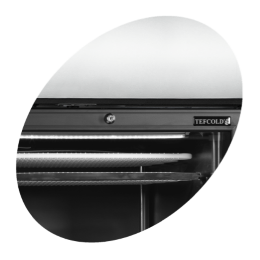 Display freezer | Black | 270L | 59.5x64x(h)198 cm