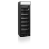 HorecaTraders Display freezer | Black | 270L | 59.5x64x (h) 198 cm