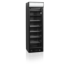 HorecaTraders Display freezer | Black | 270L | 59.5x64x(h)198 cm