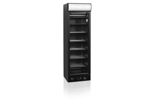  HorecaTraders Display freezer | Black | 270L | 59.5x64x (h) 198 cm 