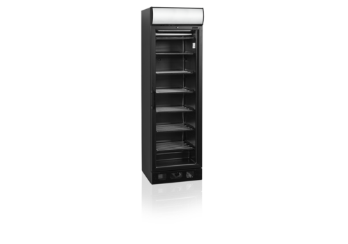  HorecaTraders Display freezer | Black | 270L | 59.5x64x(h)198 cm 