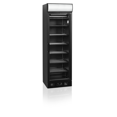  HorecaTraders Display freezer | Black | 270L | 59.5x64x (h) 198 cm 