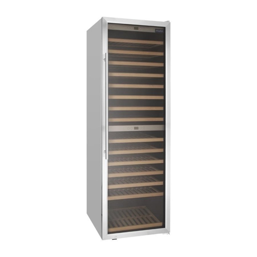 Refroidissement du vin | 2 zones | 180 bouteilles | 186,5 (h) x 59,5 (l) x 69,5 (p) cm