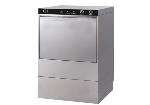  HorecaTraders Lave-vaisselle électronique | 50x50cm | 230 V/3,6 kW | Acier inoxydable 