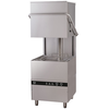 HorecaTraders Electronic pass-through dishwasher with soap dispenser | 50x50cm | 400V/8.6kW