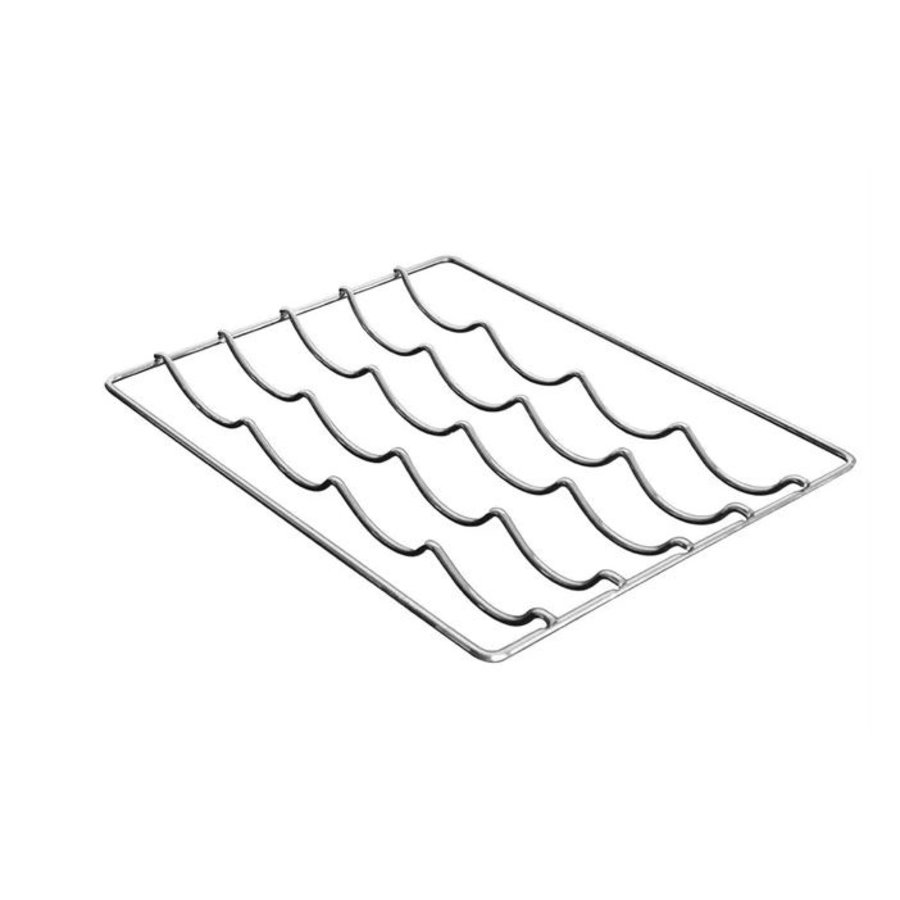 Étagère à vin chromée | Acier | 2,5 (H) x 40 (L) x 34,6 (P) cm