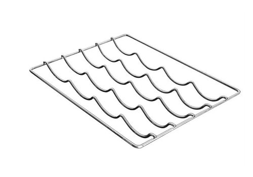  HorecaTraders Étagère à vin chromée | Acier | 2,5 (H) x 44 x 34,6 cm 