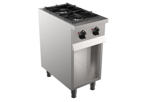  Combisteel base 700 gas hob | 2 burners | 90(h)x 40 x 70 cm 