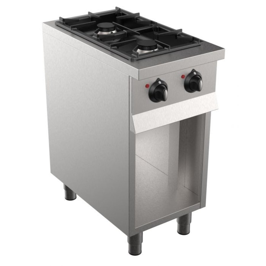 plaque de cuisson à gaz base 700 | 2 fosses | 90(h)x 40 x 70 cm