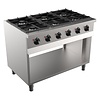 Combisteel base 700 gas cooking table | 6 burners | 90 (h) x 110 x 70 cm