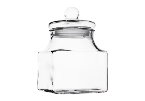  Olympia Bocal de conservation en verre | Carré | 2,4 L 