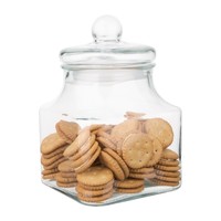 Glass storage jar | Square | 2.4L