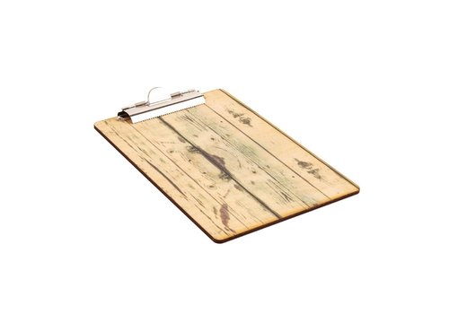  Olympia Wood Effect Menu Clipboard | A5 Size 
