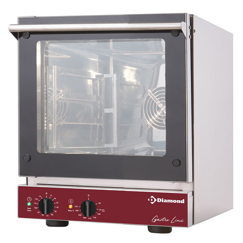  HorecaTraders Electric convection oven | 4x GN 2/3 | 57(h)x48x60.5 cm 