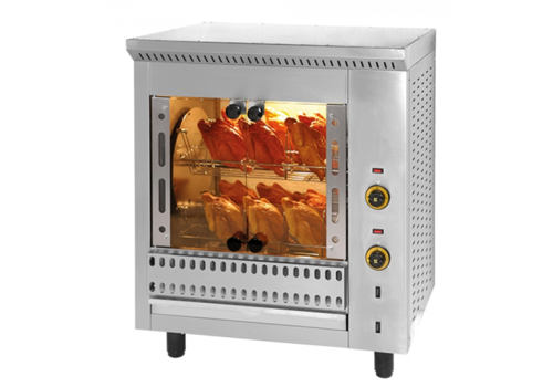  HorecaTraders Four à poulet grill | (H)98x82,5x64 cm | 380-415 V / 4 500 W 