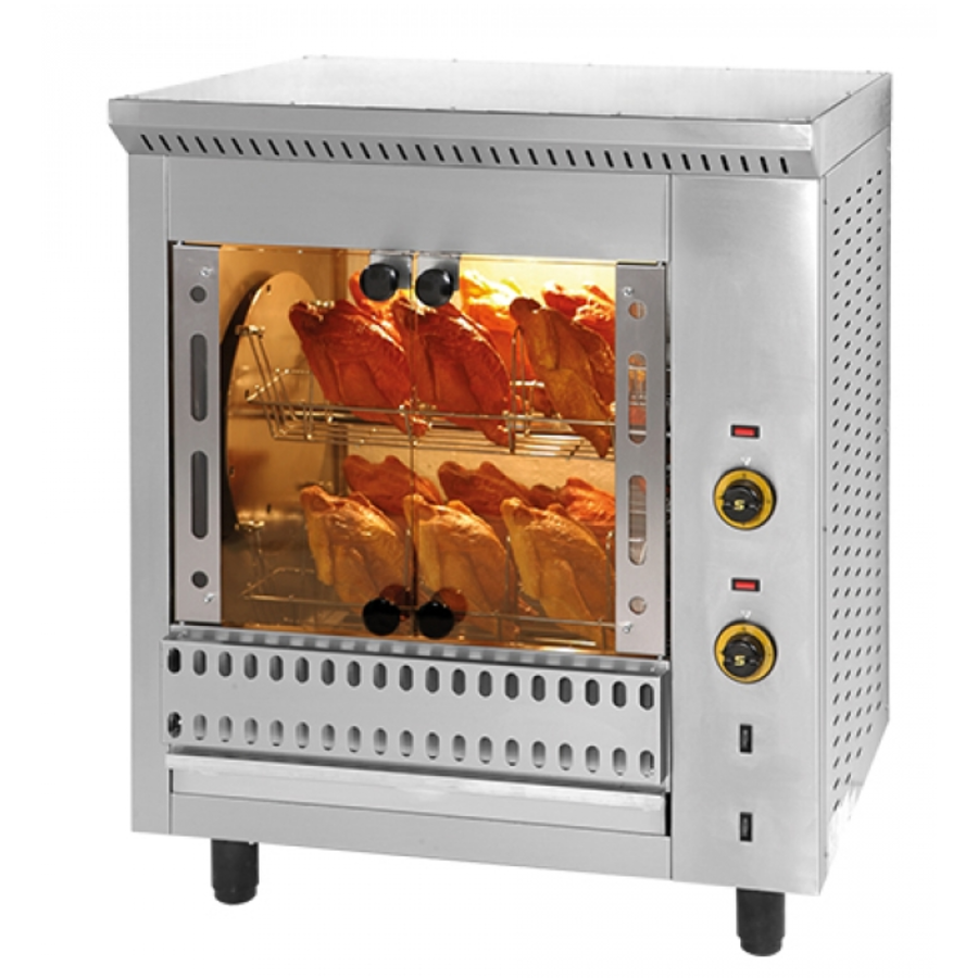 Kippen-grill oven | (H)98x82,5x64 cm | 380-415V / 4500 W