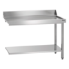 HorecaTraders Discharge table | stainless steel | 120x72x (h) 85 cm
