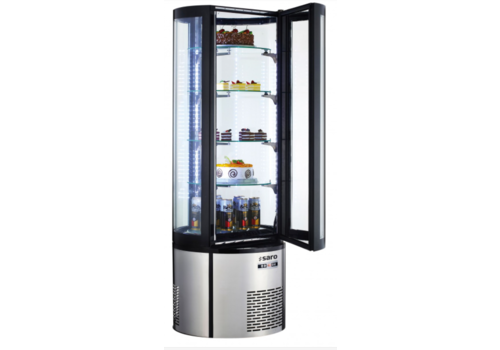 Saro Vitrine à pâtisserie | Éclairage LED | 68x68x(h)175 cm | 360 litres 
