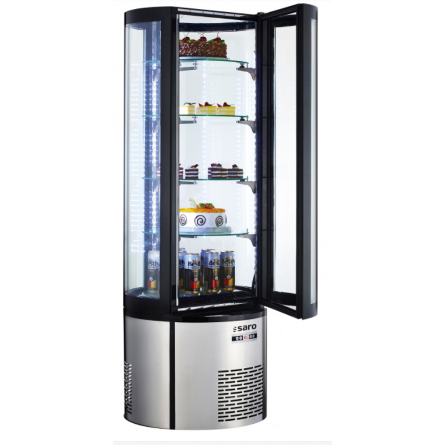 Vitrine à pâtisserie | Éclairage LED | 68x68x(h)175 cm | 360 litres