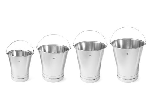  Hendi Seau en acier inoxydable avec pied renforcé | 12 litres 