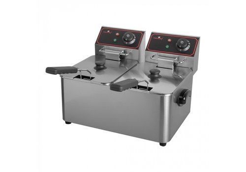  CaterChef  Friteuse double | 2 x 5L | 32(h)x44x38 cm 