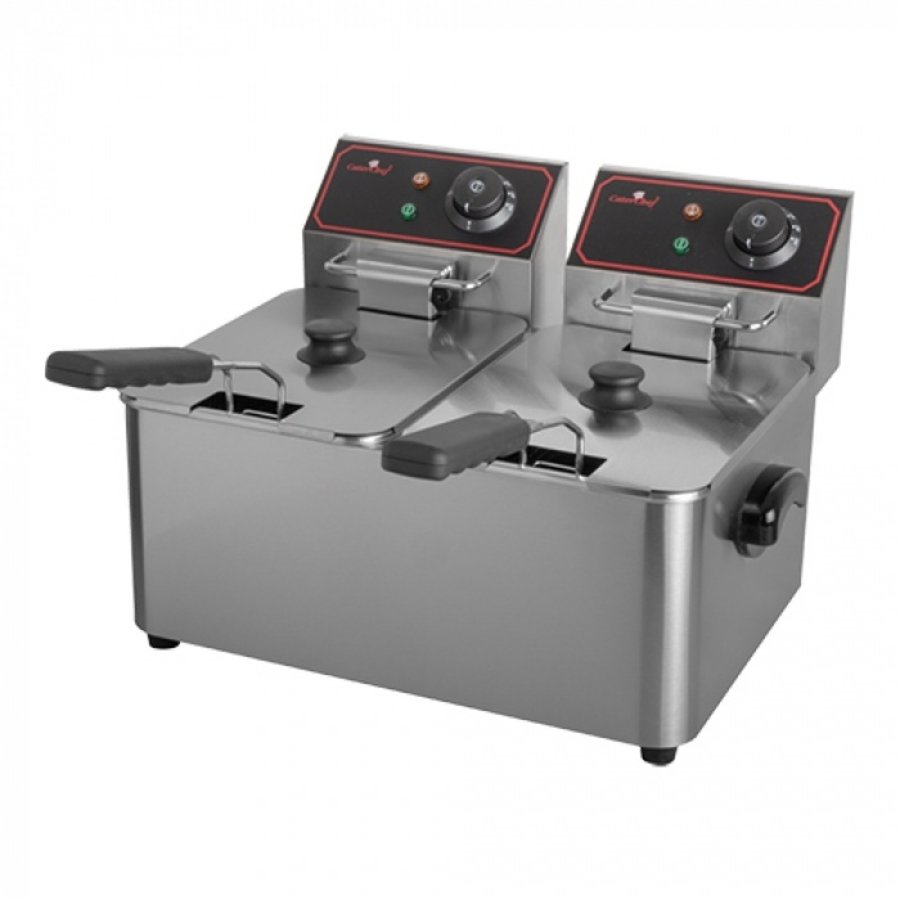 Friteuse double | 2 x 5L | 32(h)x44x38 cm