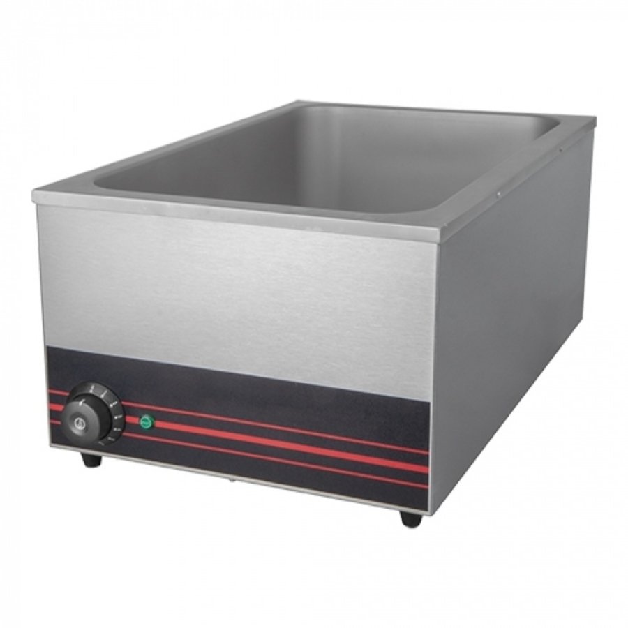 Bain-marie 1/1 GN | acier inoxydable | 25,5(h)x35,4x58,2 cm