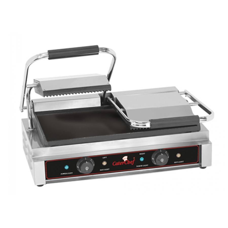 Keramische Contactgrill | 50° tot 300°C | (H)19x57x32cm