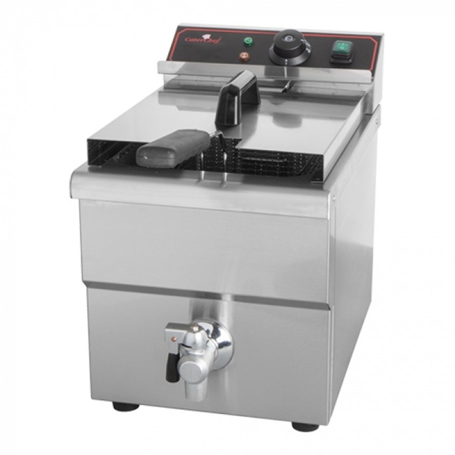 Friteuse électrique 8L | 3250 W | avec robinet de vidange