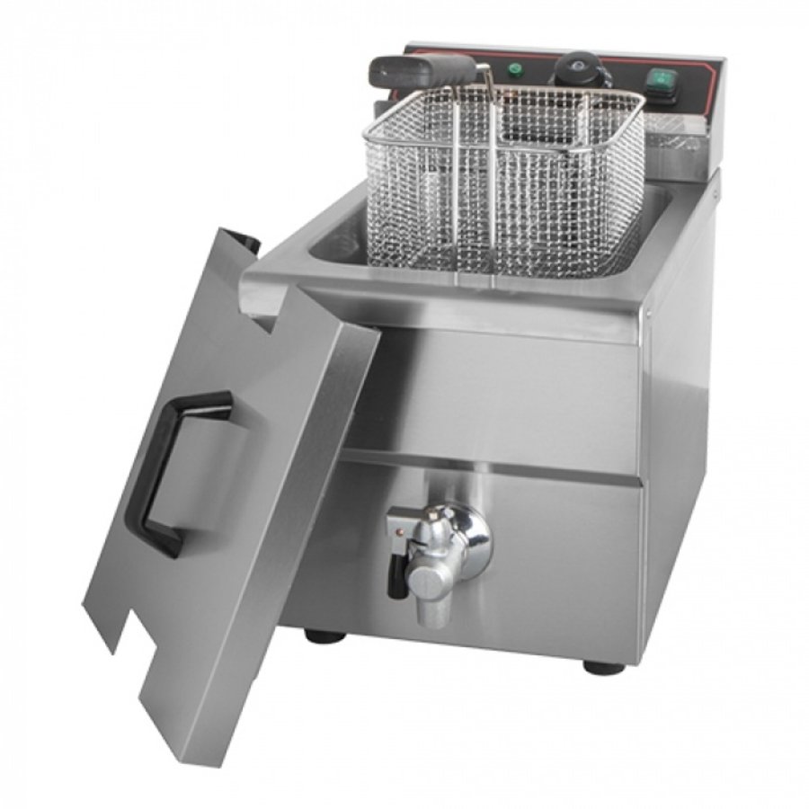 Elektrische Fritteuse 8L | 3250 W | mit Ablasshahn