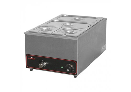  CaterChef  bain marie | 25.5(h)x36x60 cm | 1/3 + 2x 1/6 GN 