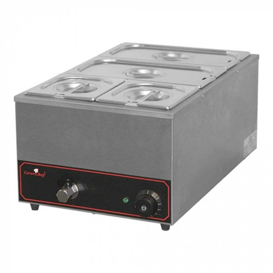 bain marie | 25.5(h)x36x60 cm | 1/3 + 2x 1/6 GN