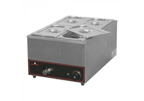  CaterChef  Bain-marie 1/1 GN | Incl. Conteneurs GN | 25,5 (h) x 35,4 x 59,5 cm 