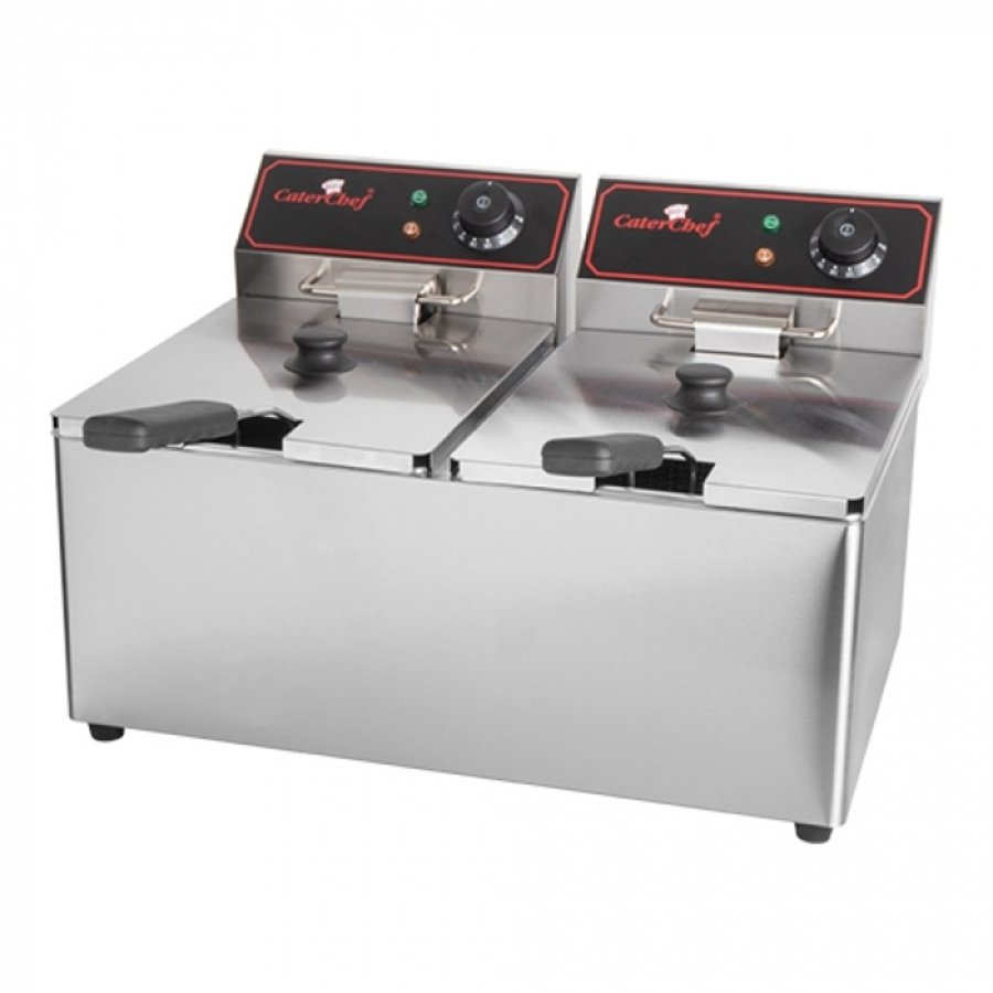 Friteuse double | 2 x 8L | Thermostat EGO