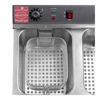 Double fryer | 2 x 8L | with drain tap | EGO thermostat