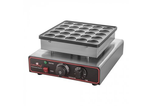 CaterChef  machine à mini-crêpes | 25 pièces | 17(h)x 31 x 37,5 cm 