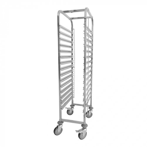  CaterChef  Chariot à étagères | acier inoxydable | 15 niveaux | 173,5 (h) x 38 x 55 cm 