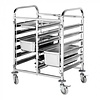 CaterChef  Chariot à étagères 1/1 GN | 12 niveaux | 96,5 (h) x 74,1 x 55 cm