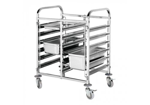  CaterChef  Chariot à étagères 1/1 GN | 12 niveaux | 96,5 (h) x 74,1 x 55 cm 