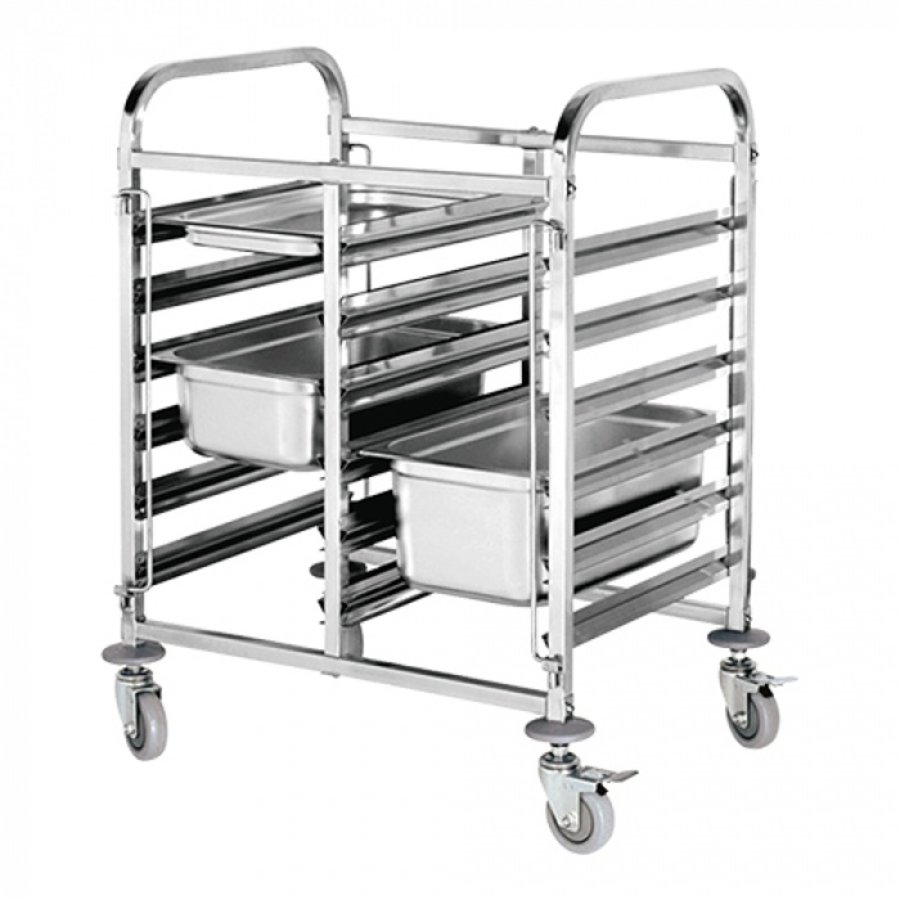 Chariot à étagères 1/1 GN | 12 niveaux | 96,5 (h) x 74,1 x 55 cm