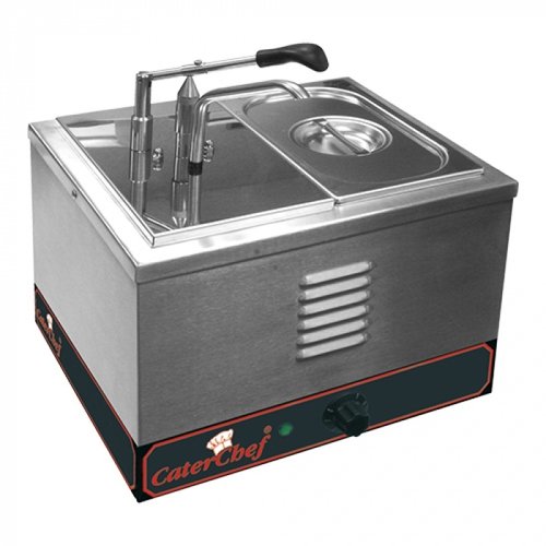  CaterChef  Distributeur de sauce 7,6L | acier inoxydable | 27(H)x36,5(L)x36(P)cm 