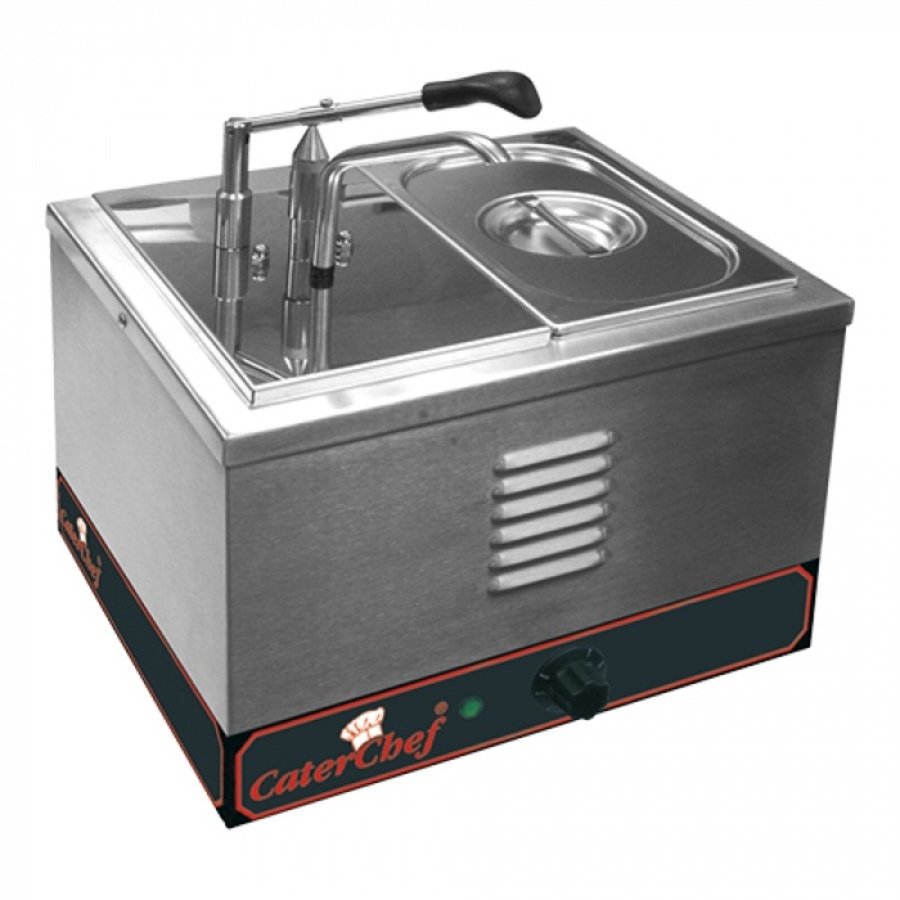 Distributeur de sauce 7,6L | acier inoxydable | 27(H)x36,5(L)x36(P)cm