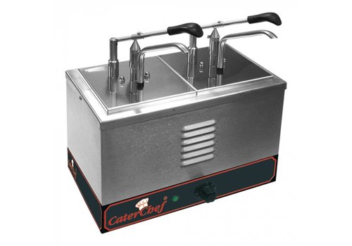  CaterChef  Dubbele Sausdispenser 4.6L | RVS | 27(H)x36,5(B)x27,5(D)cm 